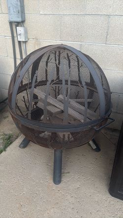 Wood fire pit