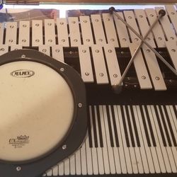 Drum Set, Bell Kit Xylophone,  Pad, Sticks
