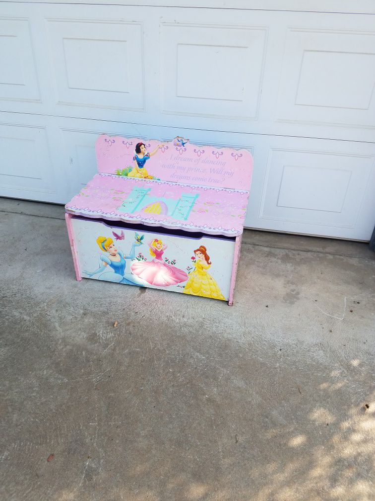 Princess toy box and bench!