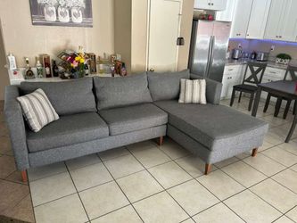 Beautiful Grey Sectional couch from Living Spaces LIKE NEW