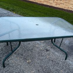 large heavy metal patio table BRING MUSCLE 