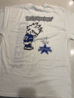 Vintage Style San Diego Chargers Calvin Peeing On Cowboys Shirt