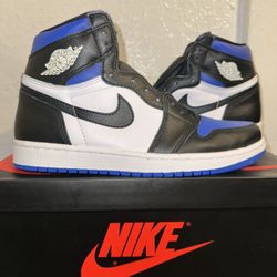 SIZE 8 JORDAN  1 RETRO HIGH OG BLUE ROYAL TOE 