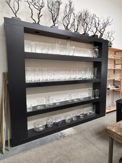Large Black Display Shelving Unit — 8' Tall | Retail Floral Boutique Store Fixture
