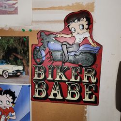 Betty Boop Sign Metal