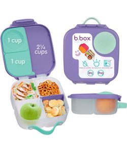 https://offerup.com/redirect/?o=Yi5ib3g= Mini Lunch Box Kids | 4.25 Cup Leak Proof Bento Box for Kids Ages 3+ | 3 Compartment Snack Containers, School