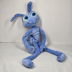 Disney Store Pixar A Bug's Life Flik Blue Ant Plush 20" Stuffed Animal