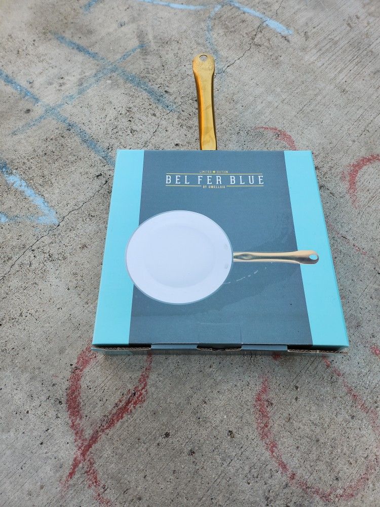 Bel Fer White by Dwell Six, 9.5” Frying Pan, Limited Edition White