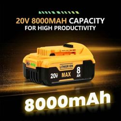 20V Max Battery compatible Dewalt 2pk