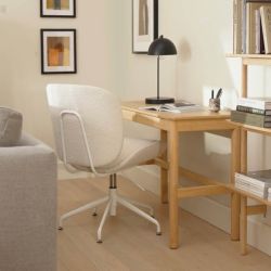 Rya Office Chair – Ivory Wool Bouclé | Brand New in Box