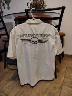 Harley Davidson mens short sleeve button up