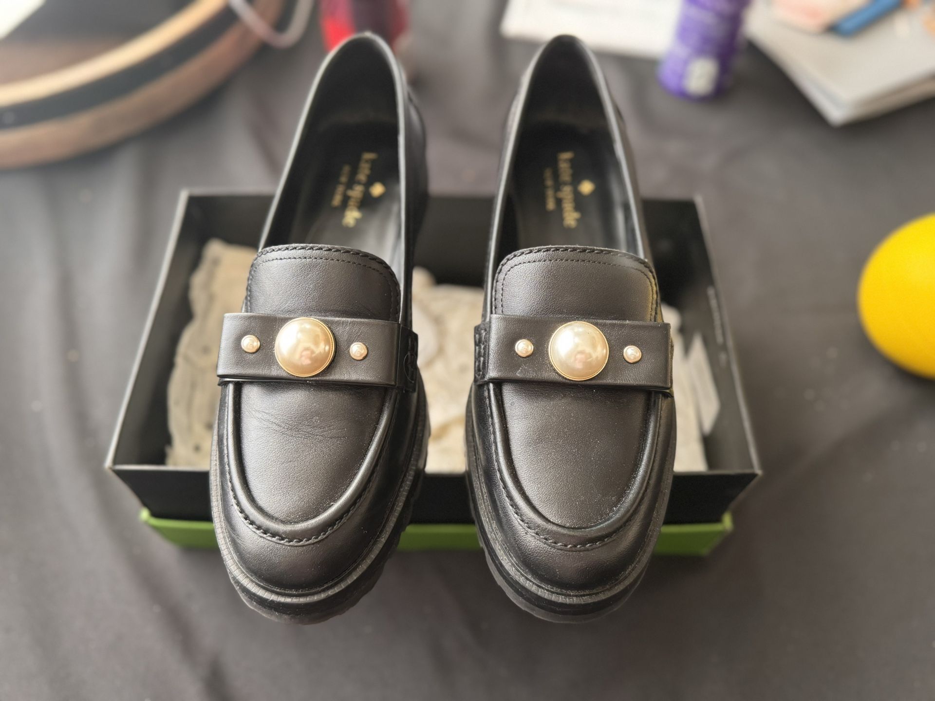 Kate Spade Prima Pearl Flats Size 8