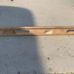 Old school leveler wooden leveler