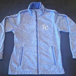 Antigua Kansas City Royals Womens Blue Golf Medium Weight Jacket