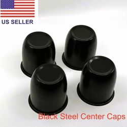 3.18 Black Steel truck or Trailer Center Caps