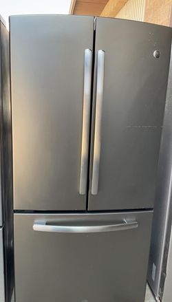 GE 3 Door Stainless Steel Refrigerator

