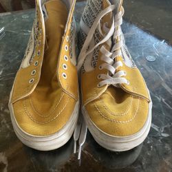 Yellow High Top Vans