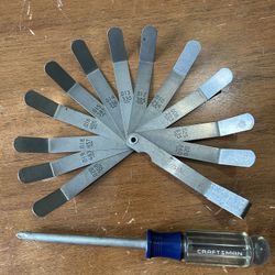 Craftsman Phillips head Screwdriver & Spark Plug Measurement tool (set)