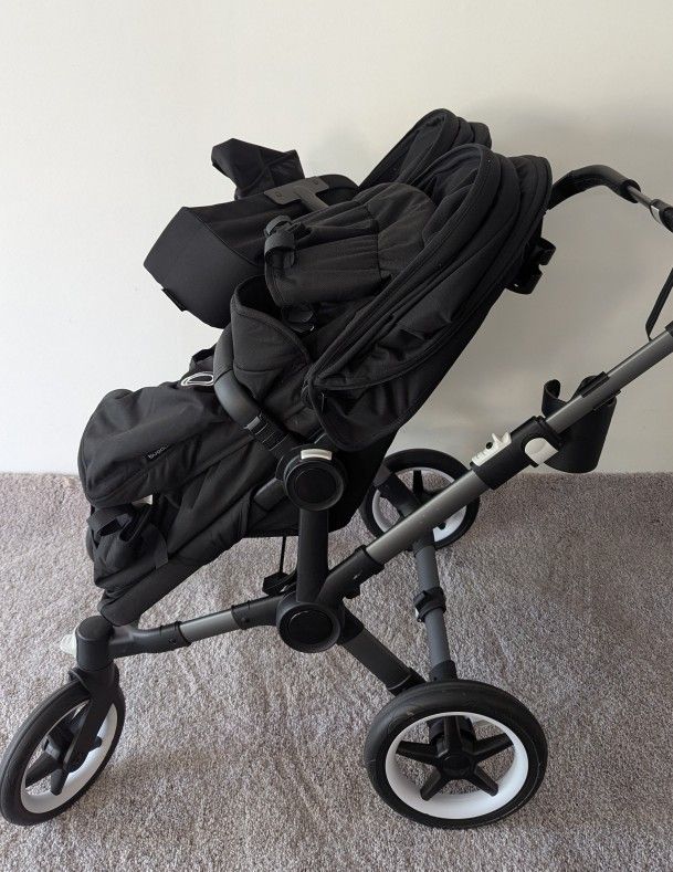  Bugaboo Donkey 5 Duo bassinet and seat stroller

The Cadillac of strollers.