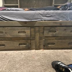 From Ashley furniture home., twins side. From Ashley furniture home.