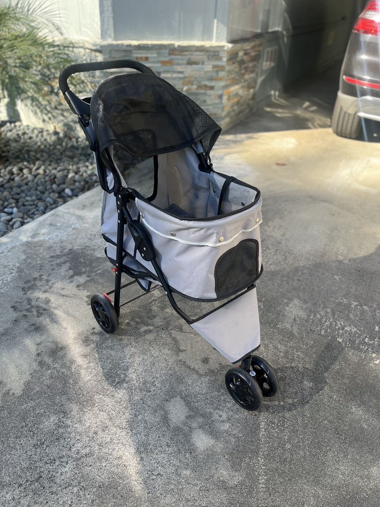 Pet Stroller Dog / Cat Multi-Terrain Wheels