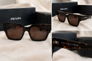 Prada Tortoise Square Sunglasses