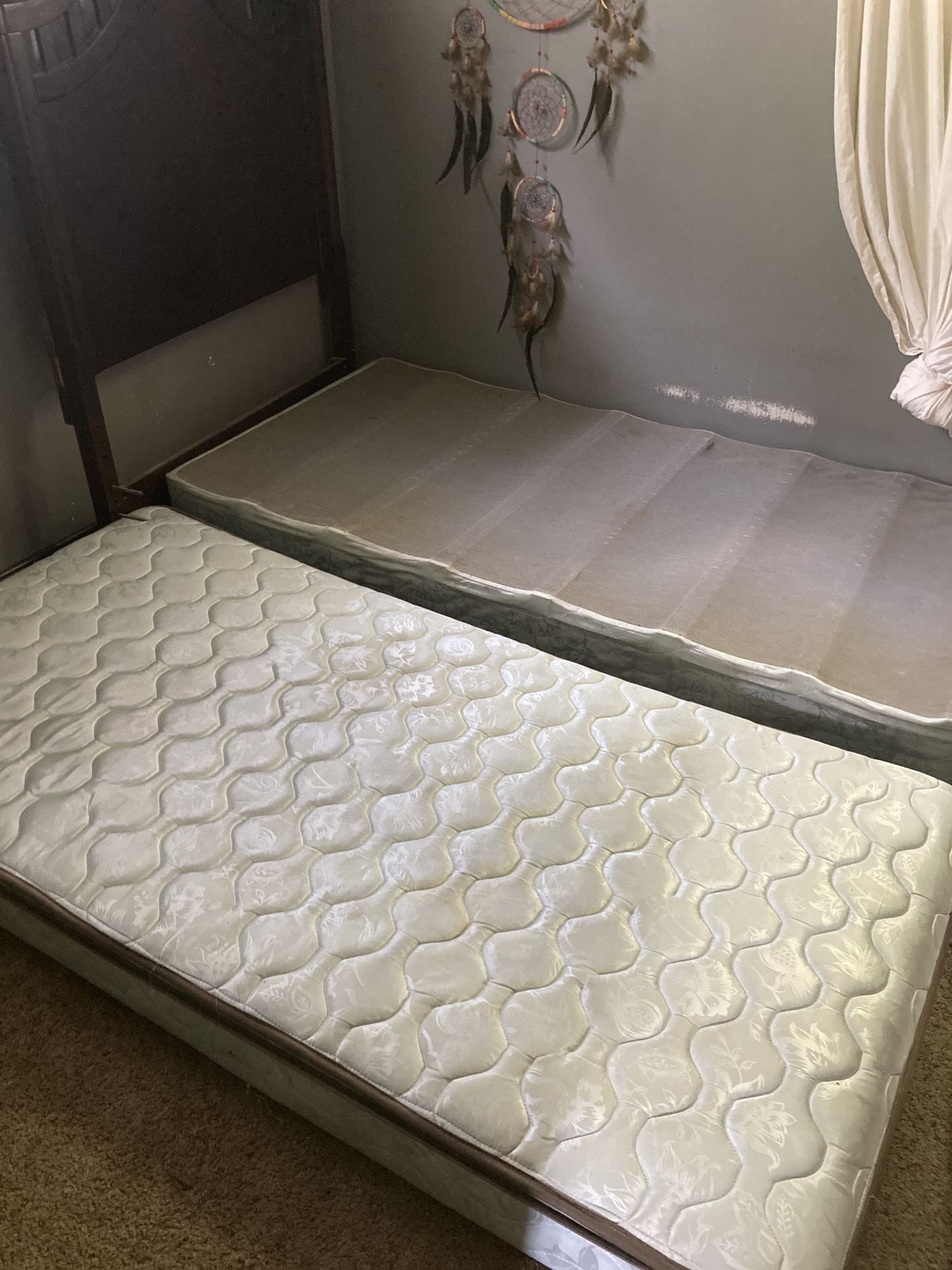 Bed For Sale Including Twin Mattress, Bed Spring & Headboard Needs Bed Frame