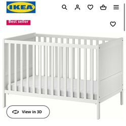 Ikea baby crib and mattress