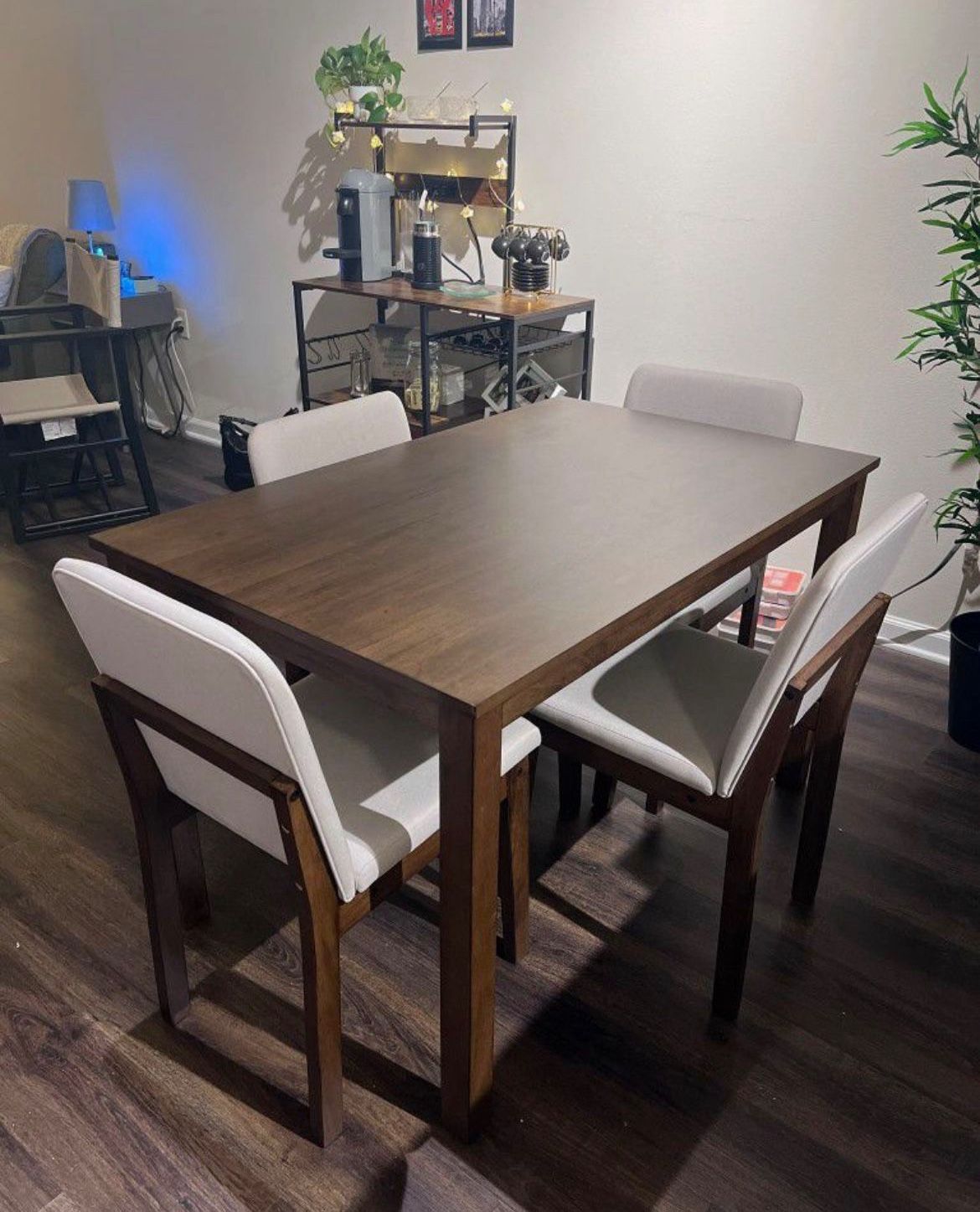 Wooden Dining Set/ Table And 4 Chairs 