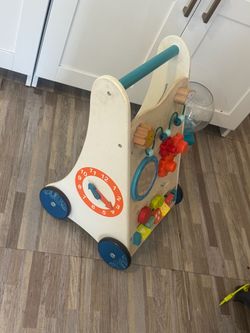 Baby wooden walker-push toy