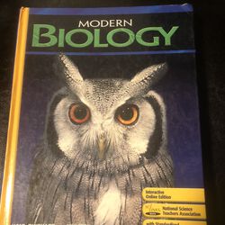 Modern Biology: Student Edition 2009 by Holt Rinehart & Winston is in good condition.  This book will be ship by media mail because it is very heavy f