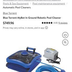 BLUE TORENT MyRobot Pool Vacuum