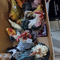 Antique Rooster Decorations 