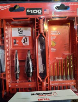 Brand new impact step and drill set