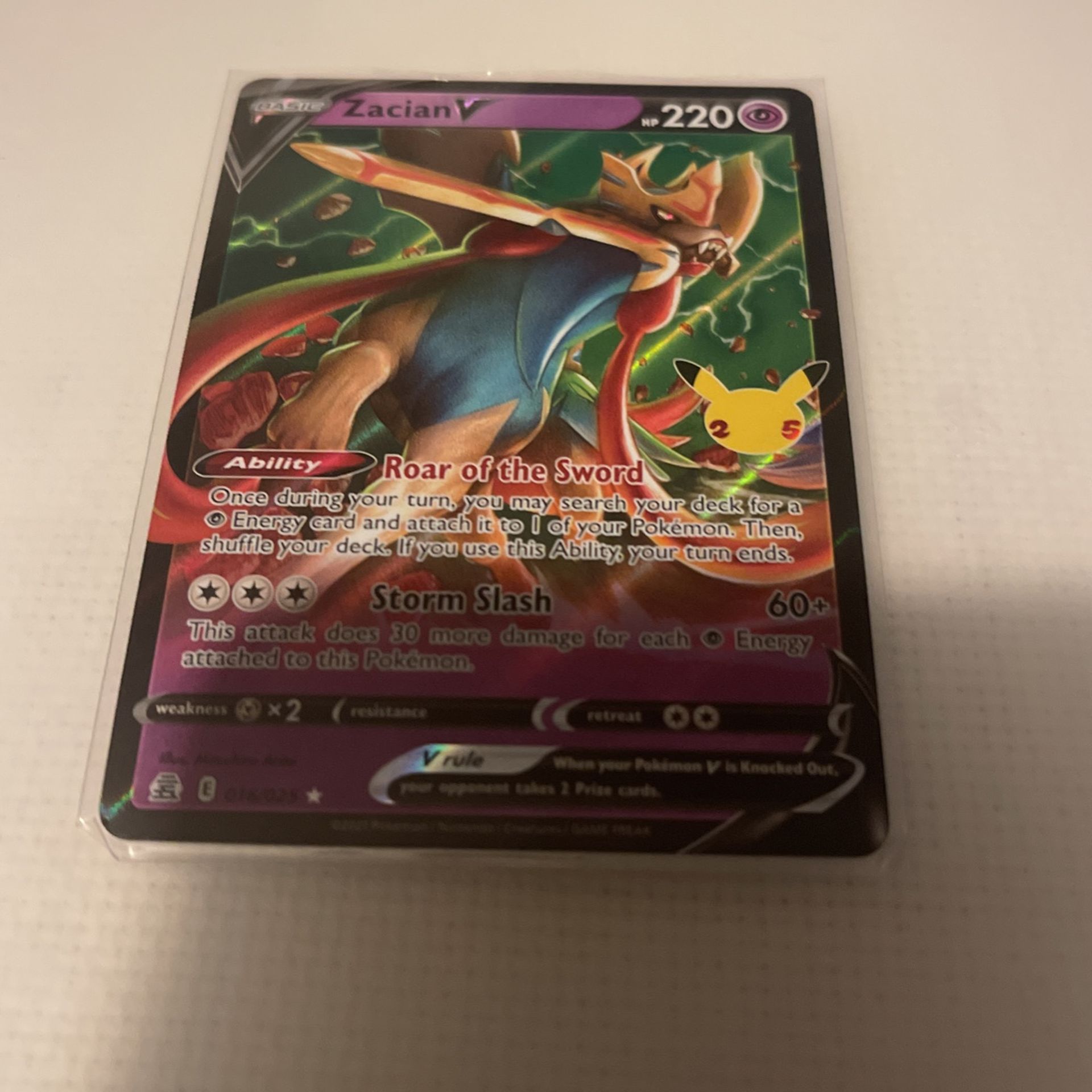 Pokémon Celebration Zacian V 16/25