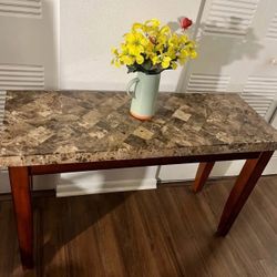 WOOD ENTRY TABLE