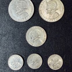 Panama 6 Silver Coins