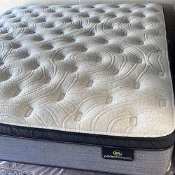 King Size Mattress Serta Perfect Sleeper Renewed Night FIRM Pillow Top 16” Inches Thick New From Factory Delivery Available 