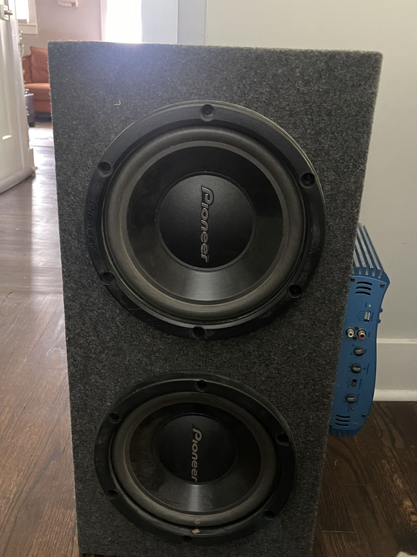 8” Pioneer with amp speaker box