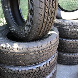 SET OF FOUR TIRES BRIDGESTONE P245 /75 R17 