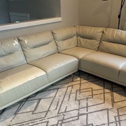 Kasala Leather Sofa – 2-Piece Sectional