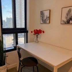 Modern white desk
