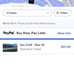 Sec 129 Row 2  Chargers Vs Raiders 