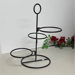 Celebrating HOME Triple Bowl Metal Stand