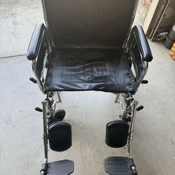 FREE  manual wheelchair with all the attachments. Rate it for 450 pounds.