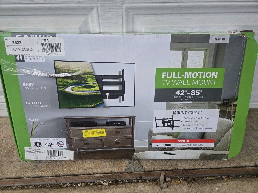 Brand NEW Sanus Full Motion TV Mount