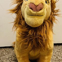 Mufasa Plush Lion King Disney Store Simba Adult Sitting Stuffed Animal Toy 14"