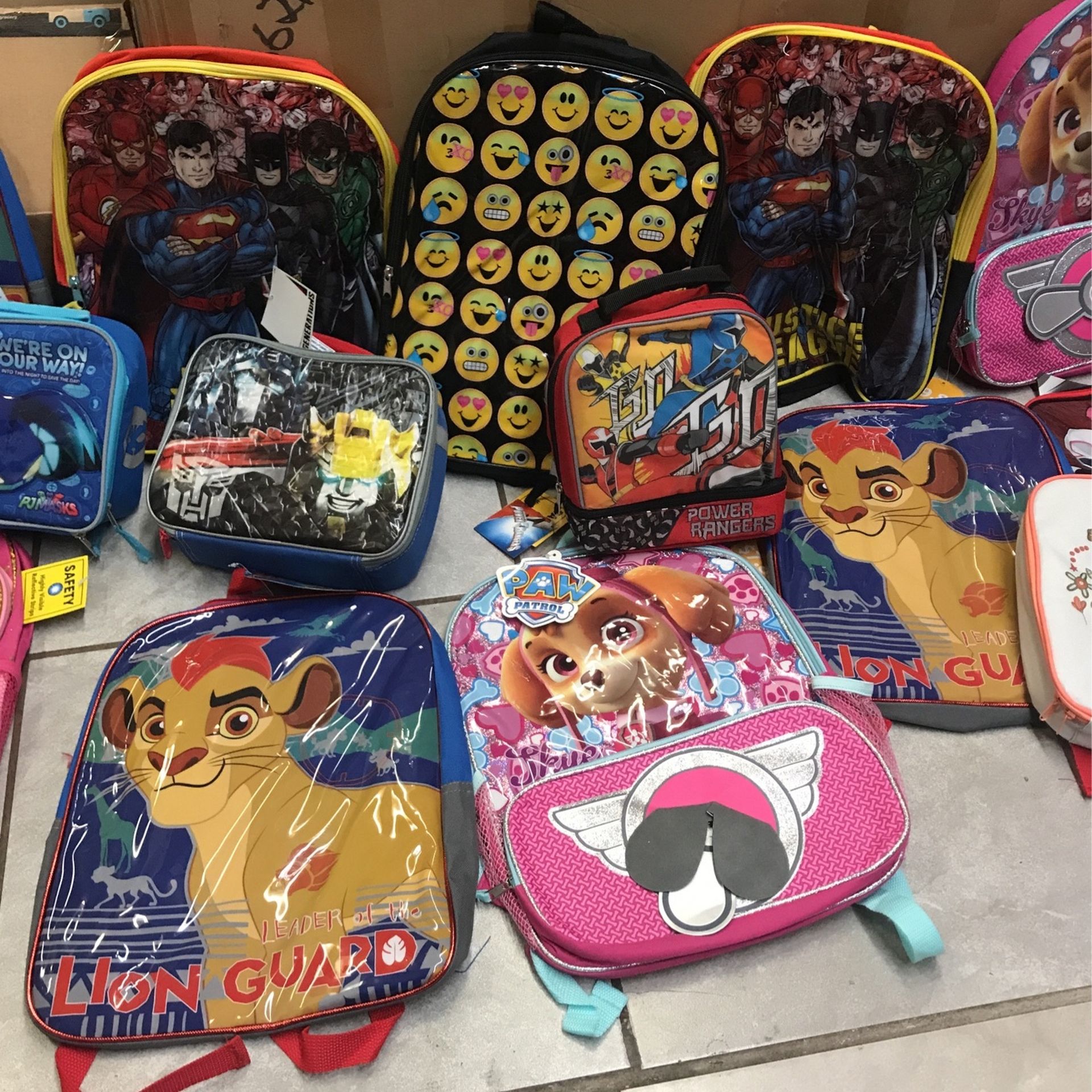 Back Packs & Lunch Bags