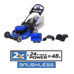 Kobalt 48-volt, 20-in Cordless Self-propelled Lawn Mower with 224-volt, 5 Ah Battery Included Batteries 