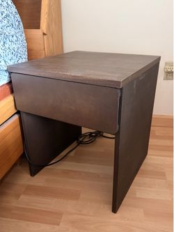 Wood Bed side table